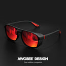 Óculos de Sol Steampunk Shield Polarizado UV400