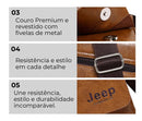 Kit Shoulder Bag de Couro + Carteira Executiva - Jeep Buluo