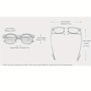 Óculos de Sol Vintage Unissex | Meia Armação Madeira Nogueira