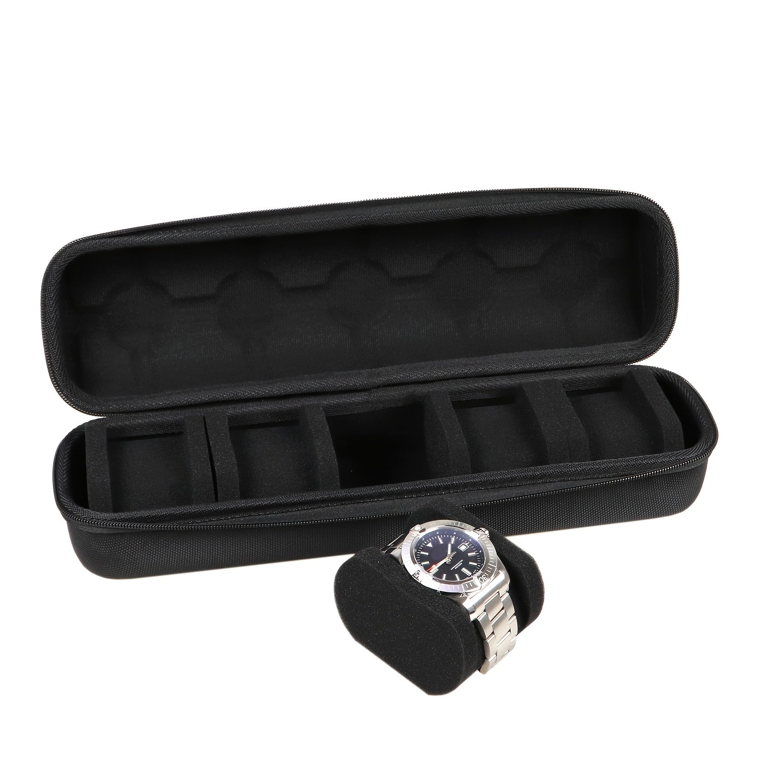 Chronos Travel Box: Estojo de Luxo para 5 Relógios (Unissex)