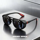 Óculos de Sol Steampunk Shield Polarizado UV400