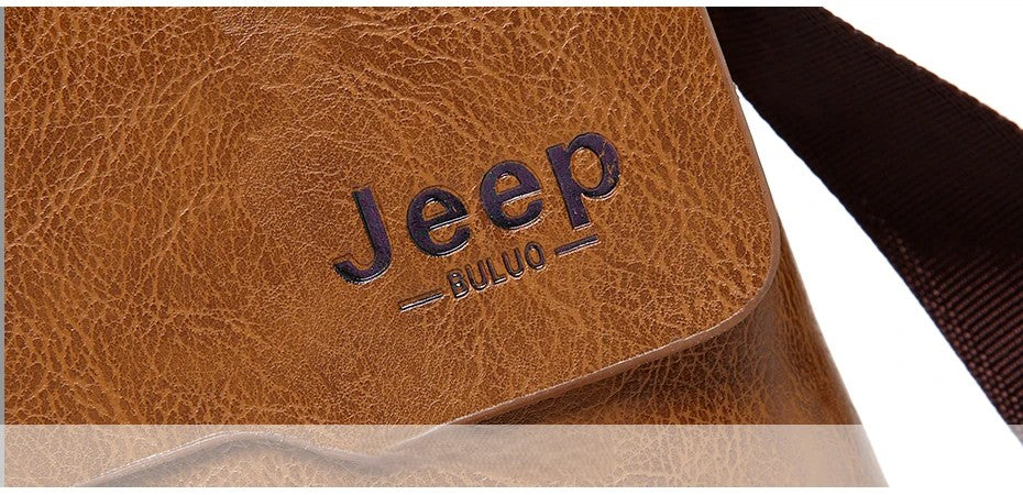 Kit Shoulder Bag de Couro Premium + Carteira Executiva - Jeep Buluo