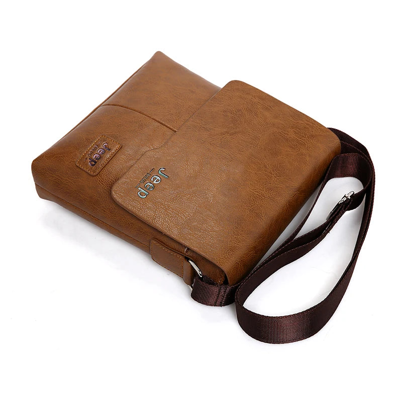 Kit Shoulder Bag de Couro Premium + Carteira Executiva - Jeep Buluo