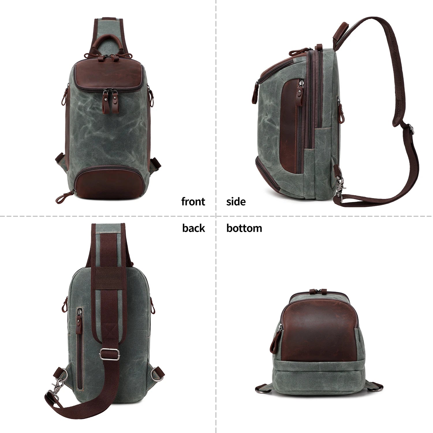 Bolsa Crossbody Vintage Canvas