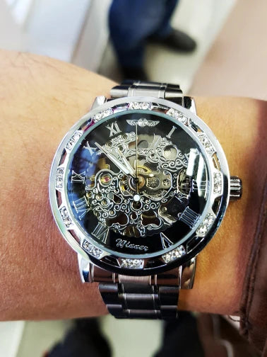 Relógio Mecânico Skeleton Prime