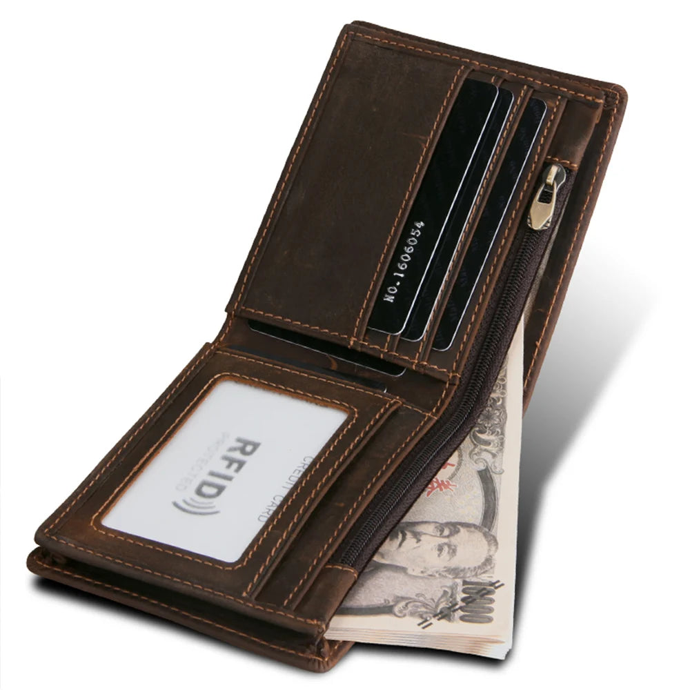 Carteira Vintage com bloqueio RFID